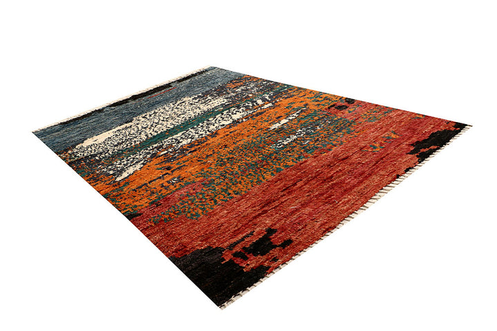Multi Colored Abstract 6' 10 x 9' 5 - No. 66328 - ALRUG Rug Store