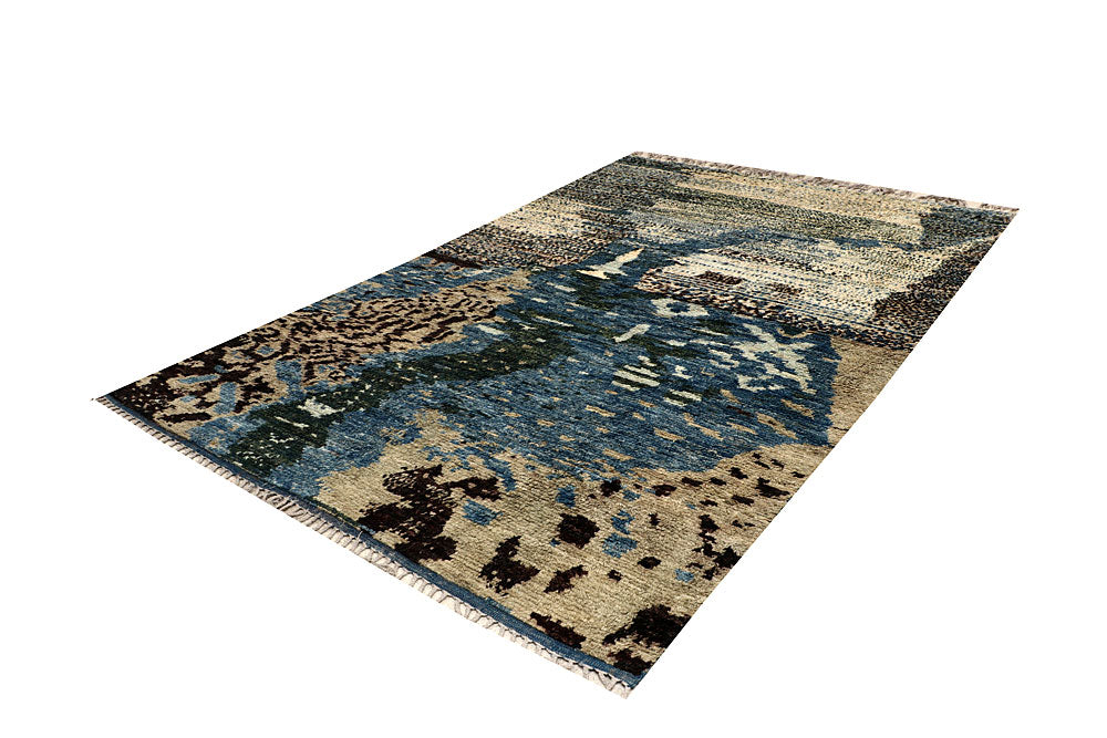 Multi Colored Abstract 6' 7 x 9' 9 - No. 66329 - ALRUG Rug Store