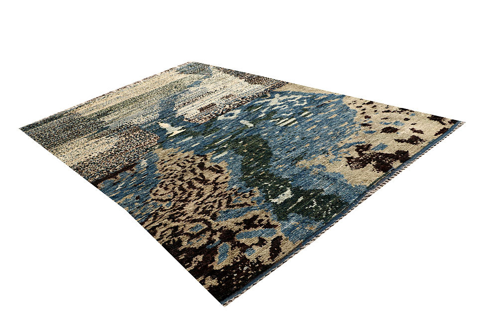 Multi Colored Abstract 6' 7 x 9' 9 - No. 66329 - ALRUG Rug Store