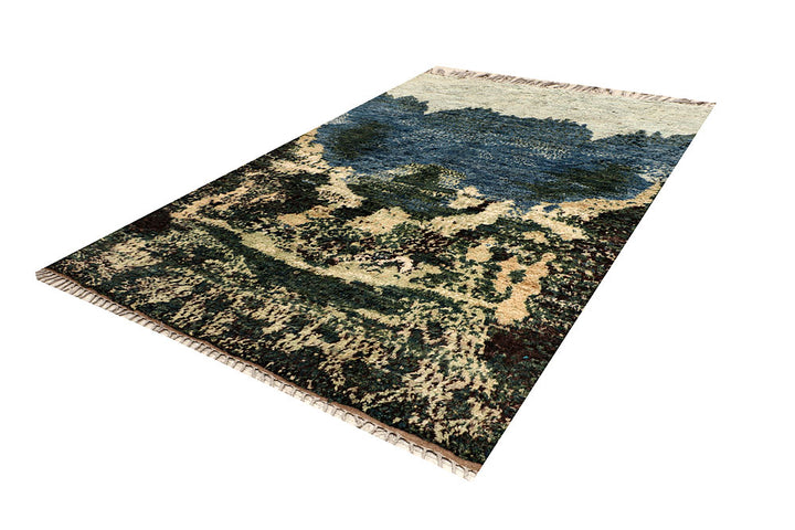 Multi Colored Abstract 6' 10 x 9' 7 - No. 66330 - ALRUG Rug Store