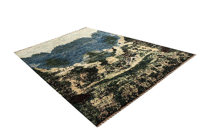 Multi Colored Abstract 6' 10 x 9' 7 - No. 66330 - ALRUG Rug Store