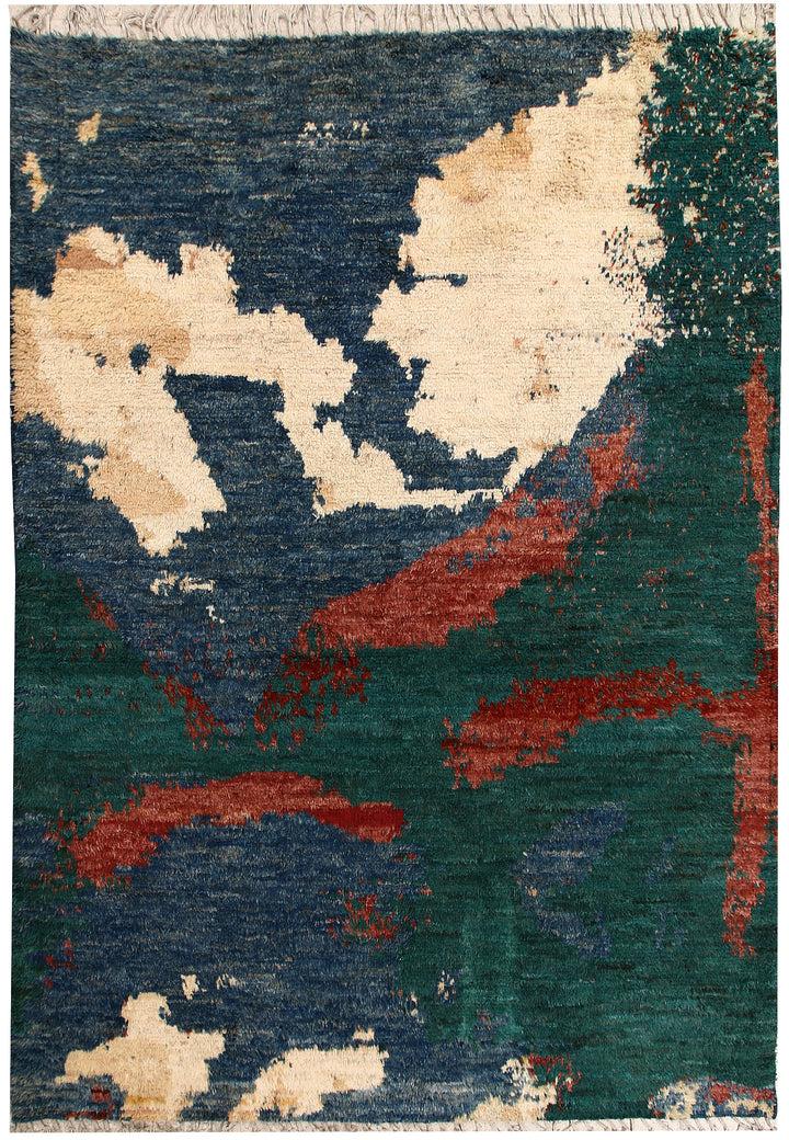 Multi Colored Abstract 6' 8 x 9' 9 - No. 66331 - ALRUG Rug Store