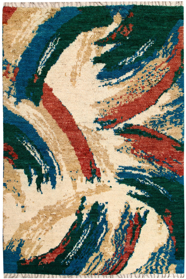 Multi Colored Abstract 6' 2 x 9' 8 - No. 66332 - ALRUG Rug Store