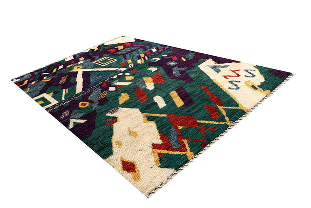 Multi Colored Abstract 6' 8 x 9' 9 - No. 66333 - ALRUG Rug Store