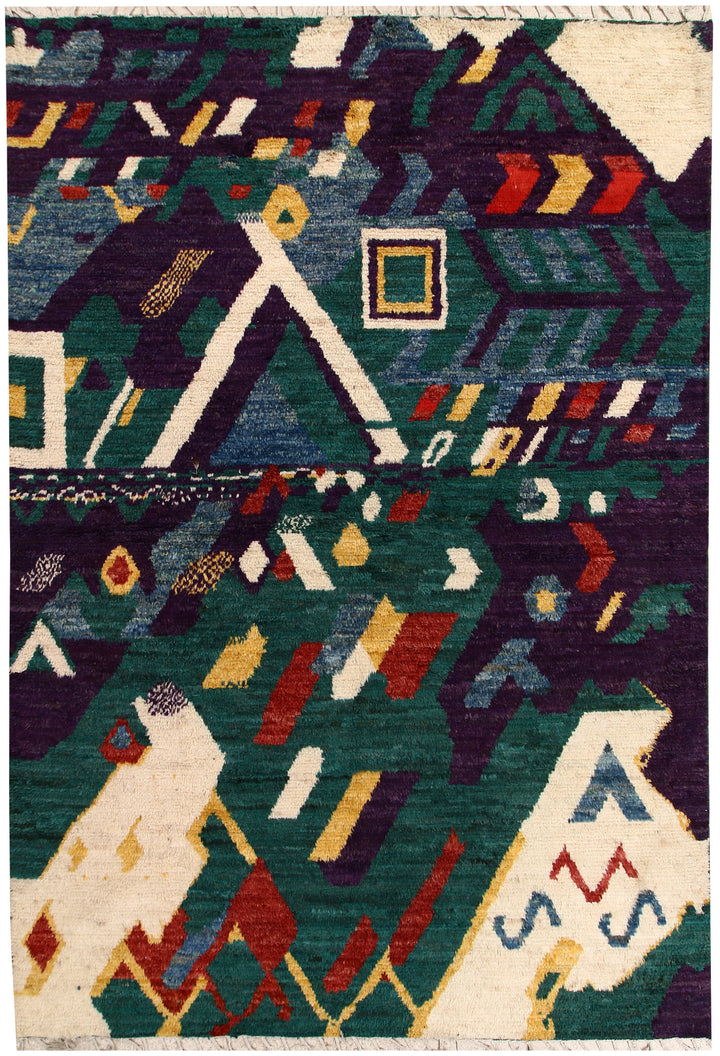 Multi Colored Abstract 6' 8 x 9' 9 - No. 66333 - ALRUG Rug Store