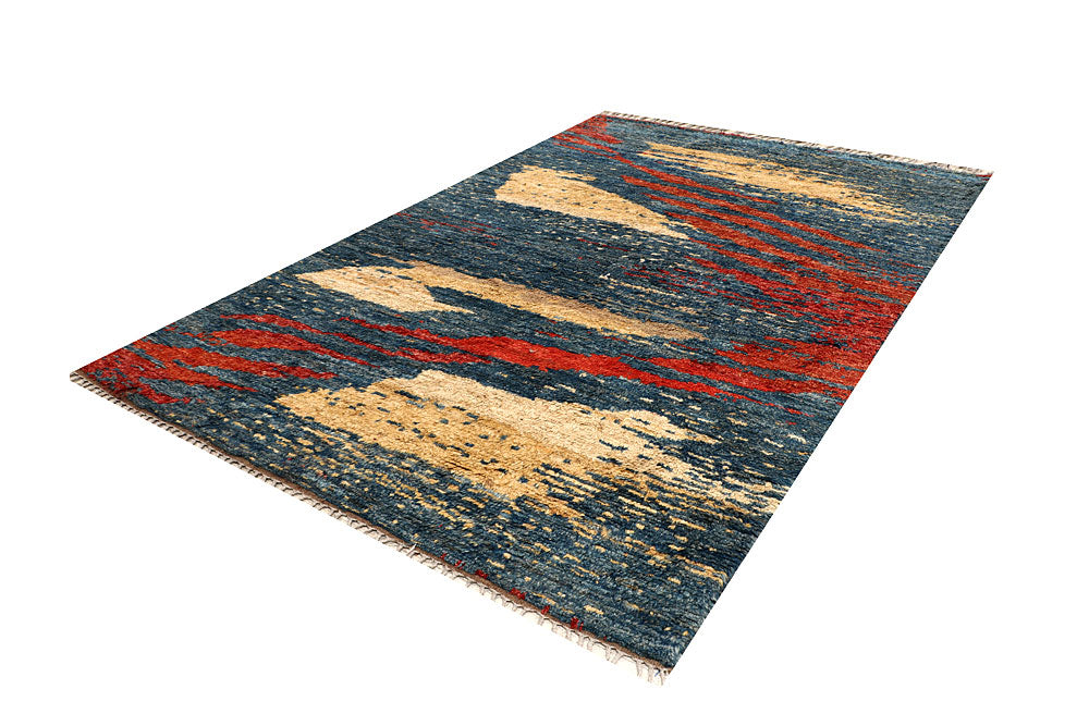 Multi Colored Abstract 6' 7 x 9' 9 - No. 66334 - ALRUG Rug Store