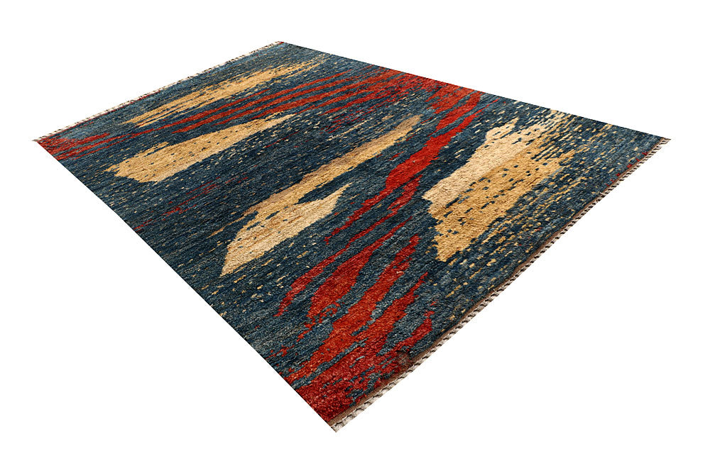 Multi Colored Abstract 6' 7 x 9' 9 - No. 66334 - ALRUG Rug Store