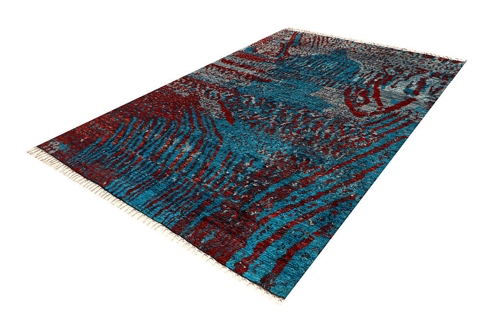 Multi Colored Abstract 6' 8 x 9' 9 - No. 66336 - ALRUG Rug Store