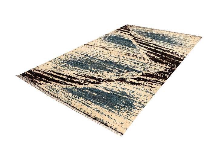 Multi Colored Abstract 6' 8 x 10' - No. 66338 - ALRUG Rug Store