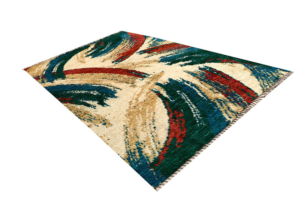 Multi Colored Abstract 6' 8 x 10' 2 - No. 66339 - ALRUG Rug Store