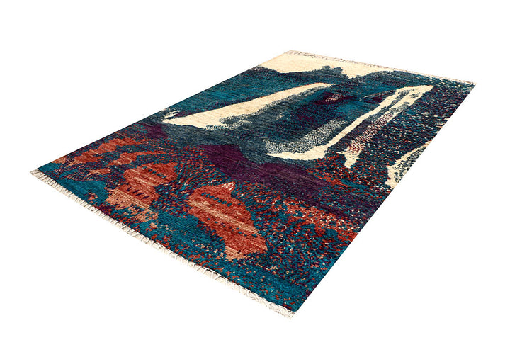 Multi Colored Abstract 6' 9 x 9' 8 - No. 66341 - ALRUG Rug Store