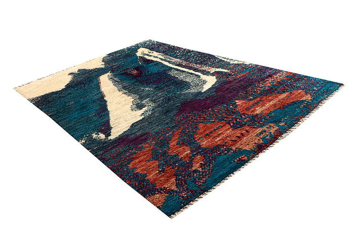 Multi Colored Abstract 6' 9 x 9' 8 - No. 66341 - ALRUG Rug Store