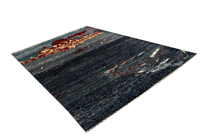 Multi Colored Abstract 6' 6 x 9' 5 - No. 66342 - ALRUG Rug Store