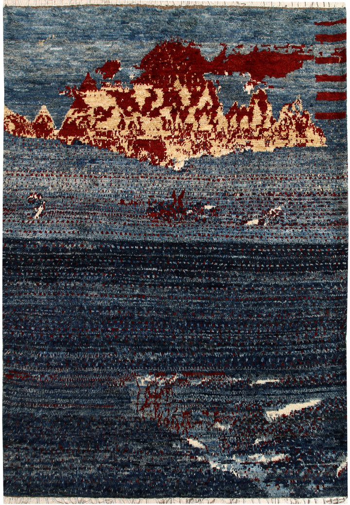 Multi Colored Abstract 6' 6 x 9' 5 - No. 66342 - ALRUG Rug Store