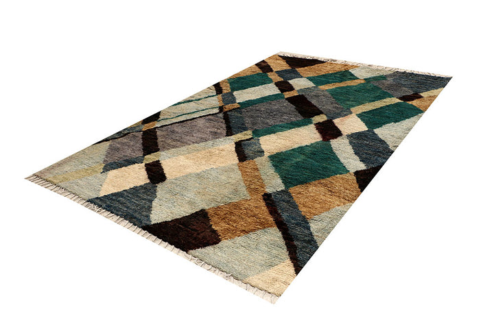 Multi Colored Abstract 6' 4 x 9' 5 - No. 66343 - ALRUG Rug Store