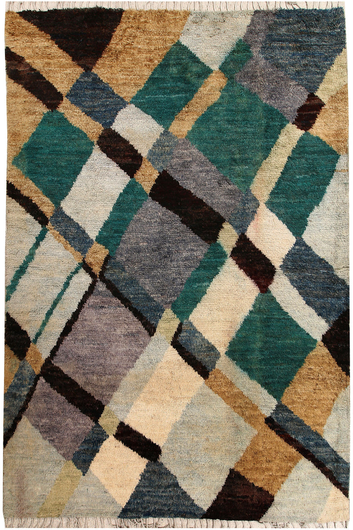 Multi Colored Abstract 6' 4 x 9' 5 - No. 66343 - ALRUG Rug Store