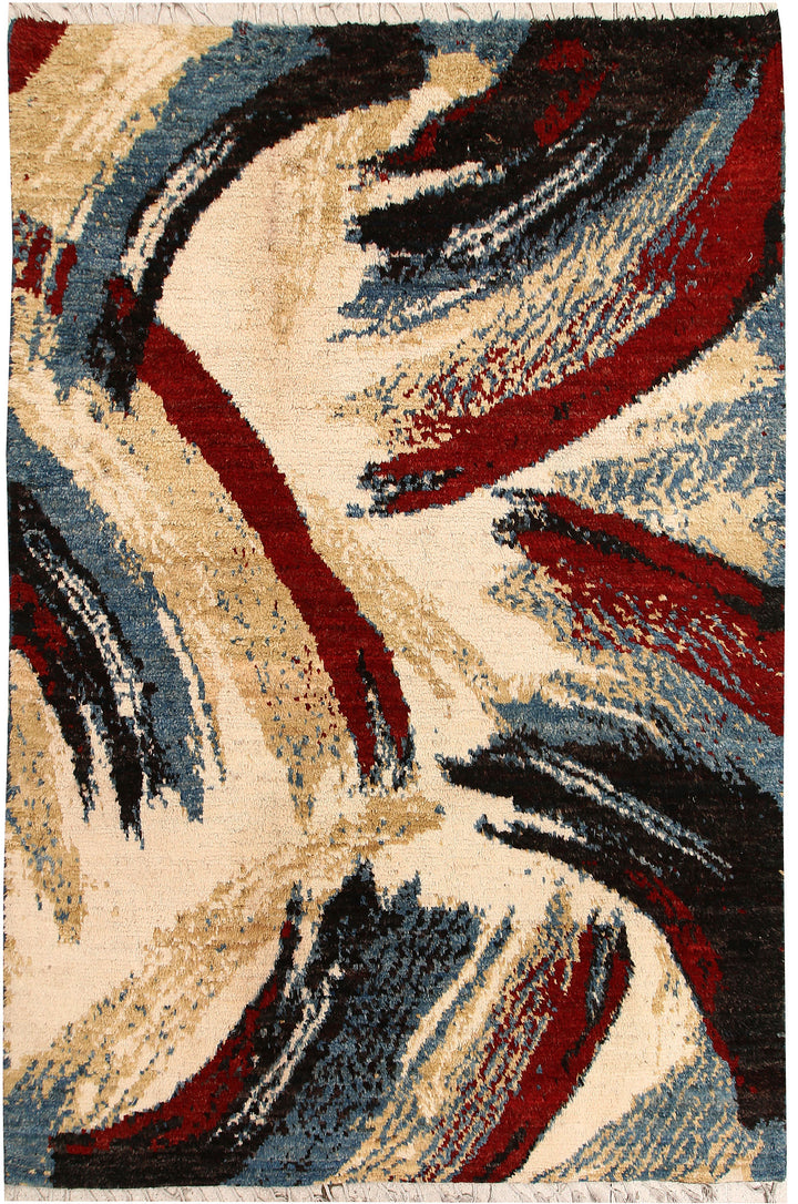 Multi Colored Abstract 6' 5 x 9' 5 - No. 66344 - ALRUG Rug Store
