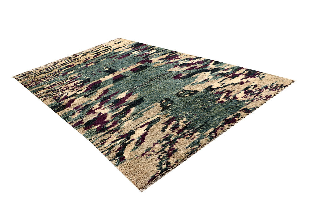 Multi Colored Abstract 6' 4 x 9' 8 - No. 66347 - ALRUG Rug Store