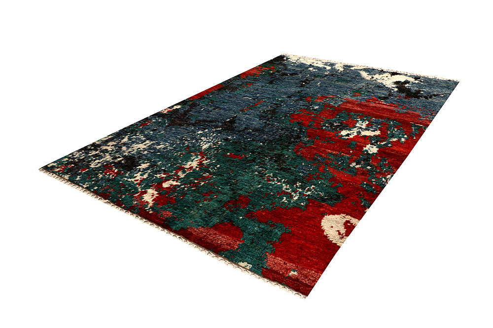 Multi Colored Abstract 6' 7 x 9' 6 - No. 66349 - ALRUG Rug Store