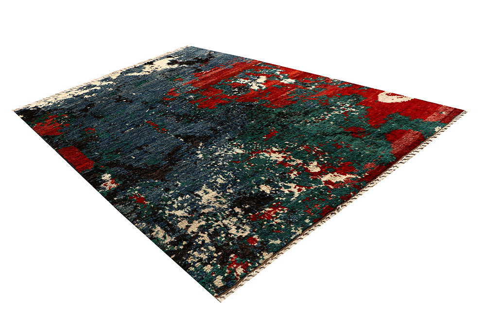 Multi Colored Abstract 6' 7 x 9' 6 - No. 66349 - ALRUG Rug Store