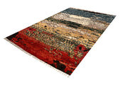 Multi Colored Abstract 6' 11 x 9' 9 - No. 66354 - ALRUG Rug Store