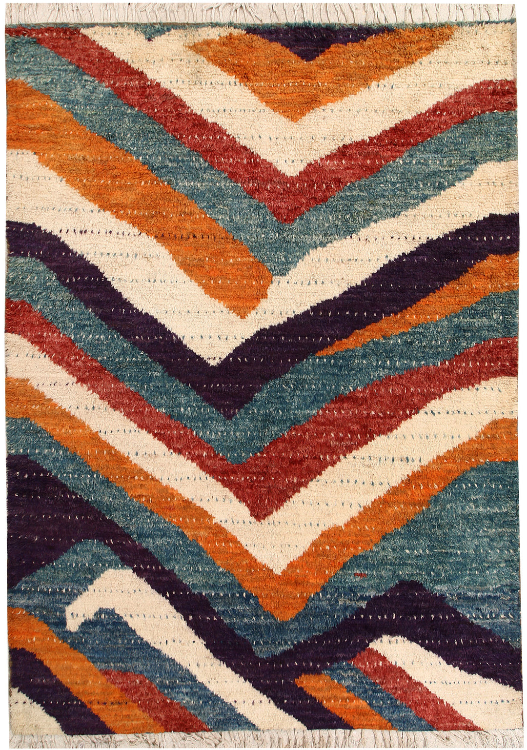 Multi Colored Abstract 6' 8 x 9' 7 - No. 66355 - ALRUG Rug Store