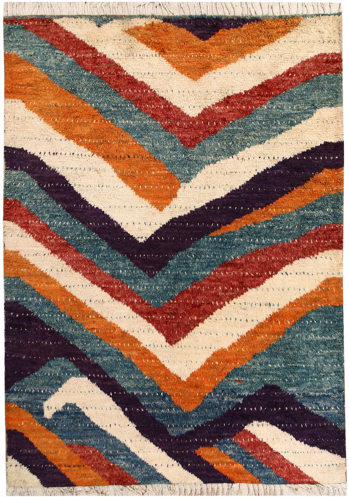 Multi Colored Abstract 6' 8 x 9' 7 - No. 66355 - ALRUG Rug Store