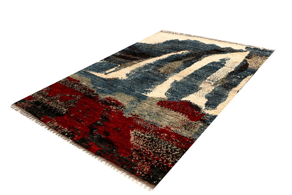 Multi Colored Abstract 6' 10 x 9' 10 - No. 66357 - ALRUG Rug Store