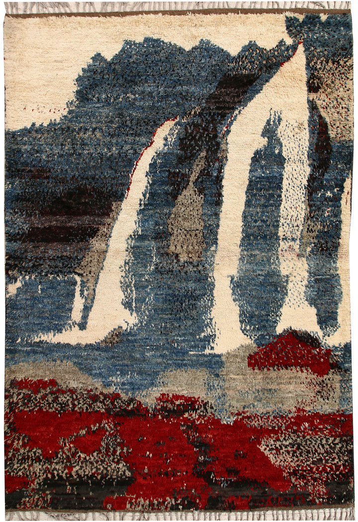 Multi Colored Abstract 6' 10 x 9' 10 - No. 66357 - ALRUG Rug Store