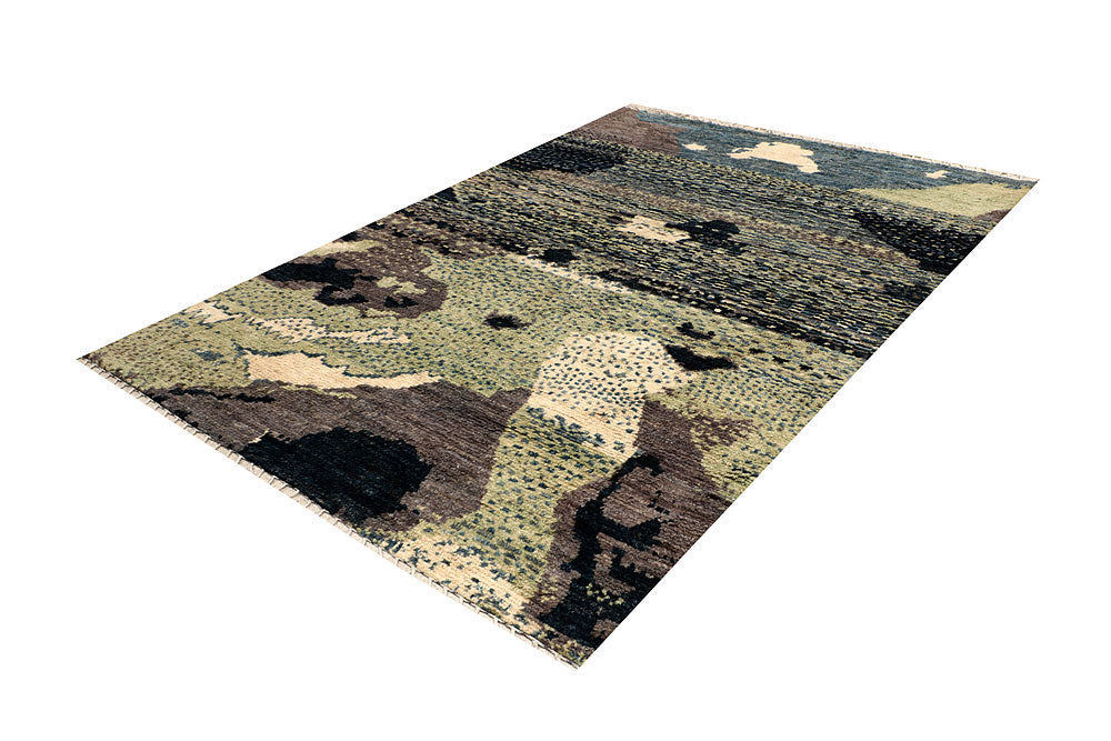 Multi Colored Abstract 6' 8 x 9' 7 - No. 66358 - ALRUG Rug Store