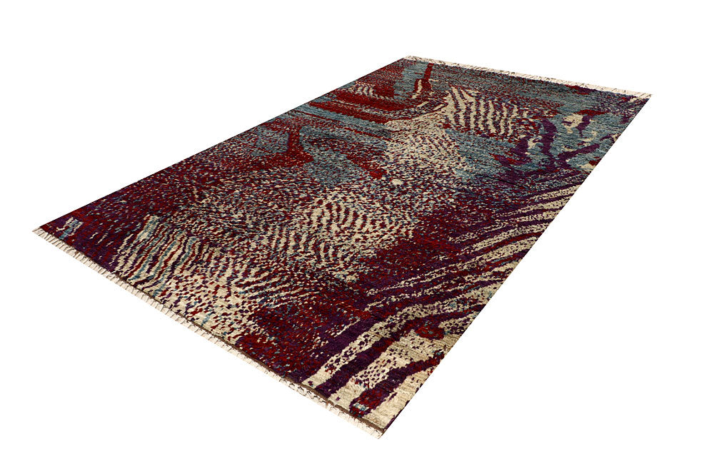 Multi Colored Abstract 6' 6 x 9' 7 - No. 66359 - ALRUG Rug Store