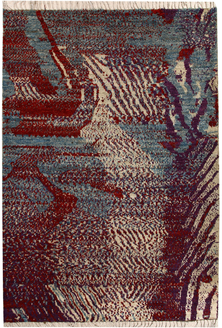 Multi Colored Abstract 6' 6 x 9' 7 - No. 66359 - ALRUG Rug Store