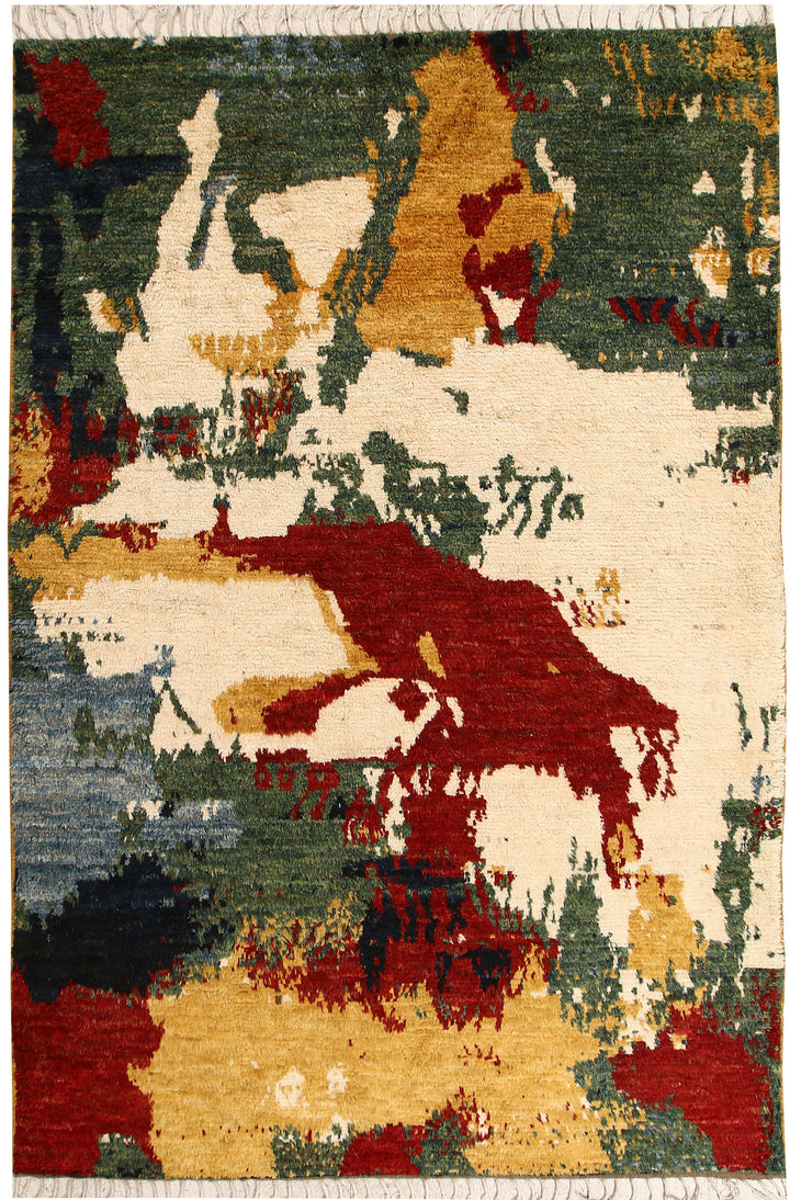 Multi Colored Abstract 6' 7 x 9' 8 - No. 66362 - ALRUG Rug Store