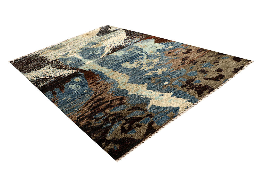 Multi Colored Abstract 6' 9 x 9' 3 - No. 66363 - ALRUG Rug Store