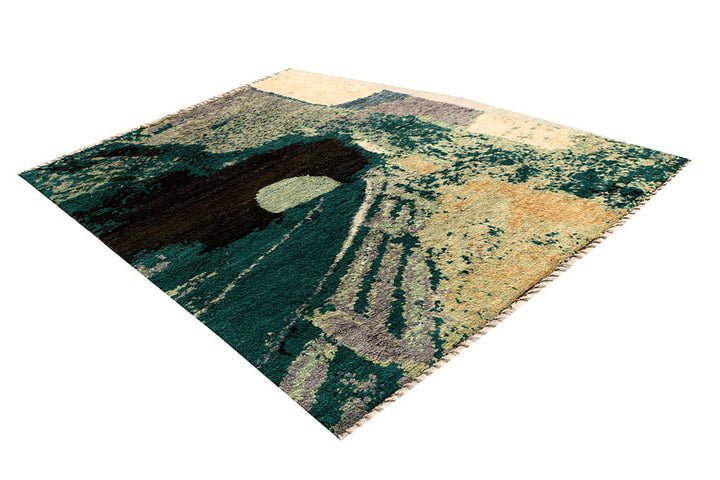 Multi Colored Abstract 6' 6 x 9' 5 - No. 66364 - ALRUG Rug Store