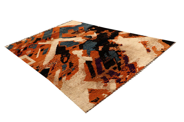Multi Colored Abstract 6' 7 x 9' 9 - No. 66366 - ALRUG Rug Store
