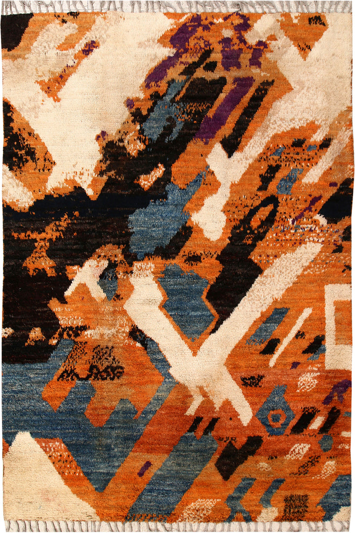 Multi Colored Abstract 6' 7 x 9' 9 - No. 66366 - ALRUG Rug Store