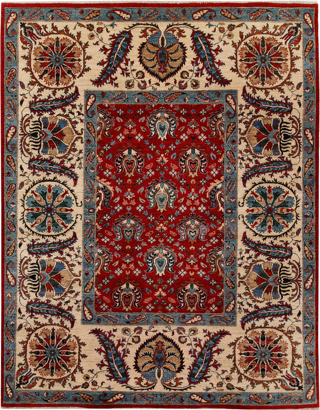 Dark Red Ziegler 7' 11 x 10' 1 - No. 66368 - ALRUG Rug Store