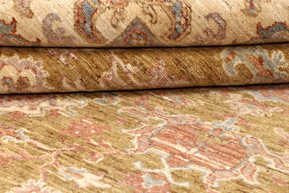 Dark Goldenrod Ziegler 7' 11 x 9' 5 - No. 66371 - ALRUG Rug Store