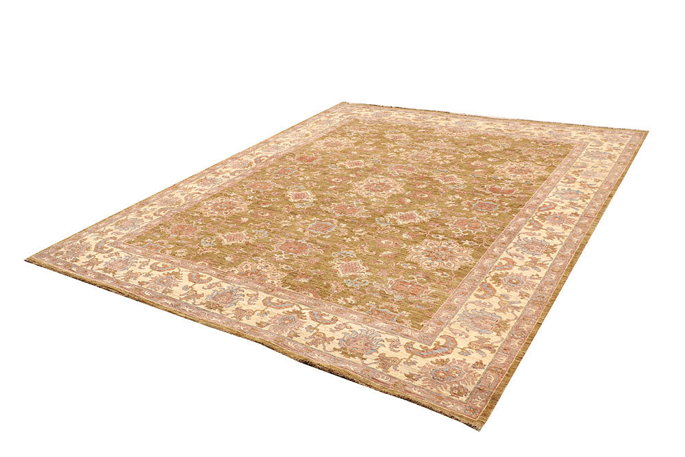 Dark Goldenrod Ziegler 7' 11 x 9' 5 - No. 66371 - ALRUG Rug Store