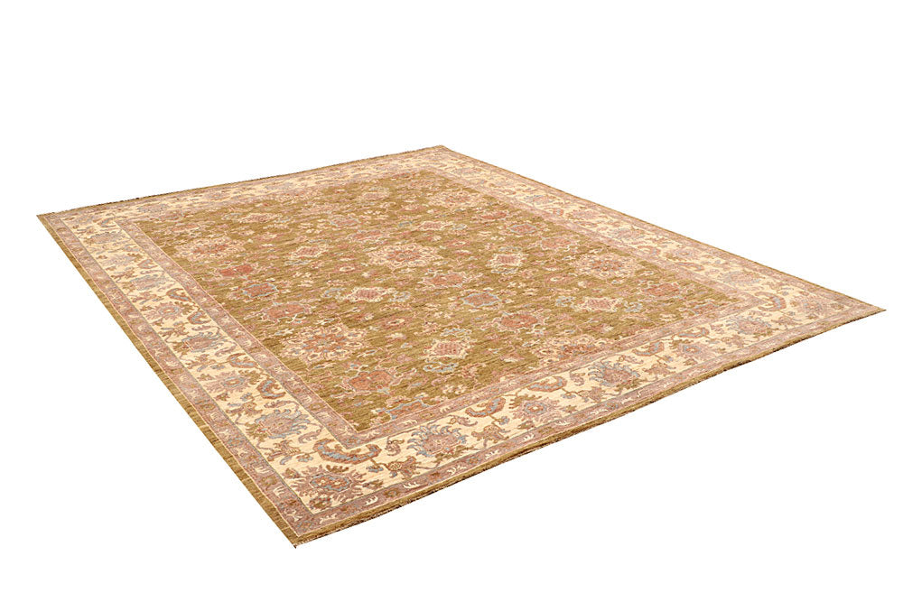 Dark Goldenrod Ziegler 7' 11 x 9' 5 - No. 66371 - ALRUG Rug Store