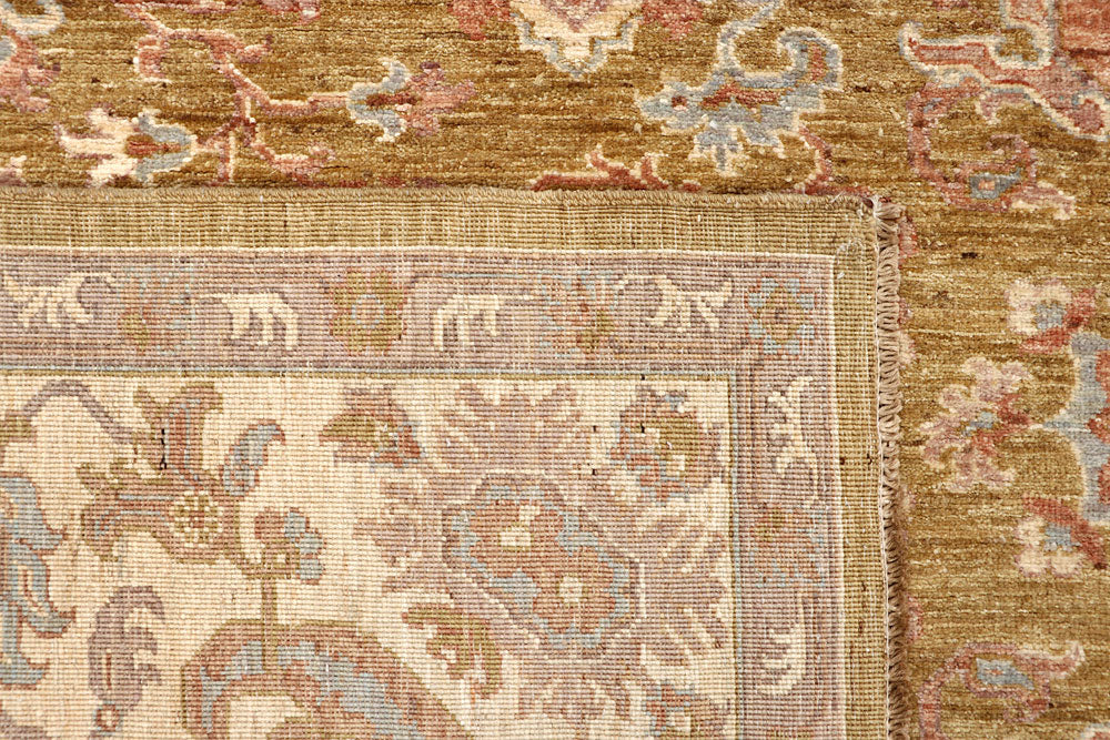 Dark Goldenrod Ziegler 7' 11 x 9' 5 - No. 66371 - ALRUG Rug Store