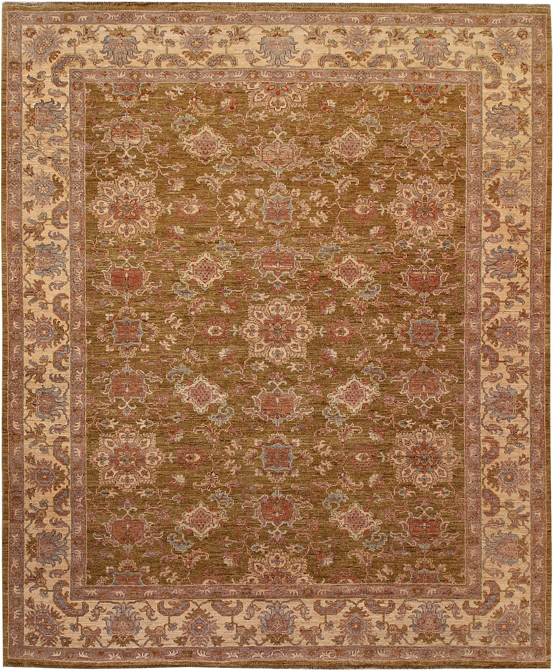 Dark Goldenrod Ziegler 7' 11 x 9' 5 - No. 66371 - ALRUG Rug Store