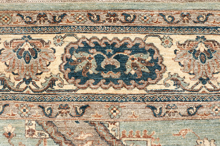 Dark Sea Green Ziegler 7' 10 x 10' - No. 66372 - ALRUG Rug Store