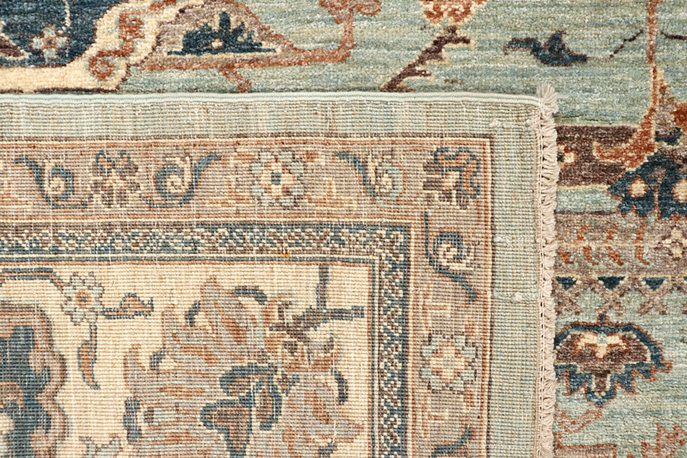 Dark Sea Green Ziegler 7' 10 x 10' - No. 66372 - ALRUG Rug Store