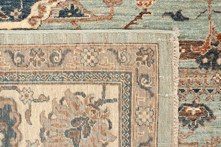 Dark Sea Green Ziegler 7' 10 x 10' - No. 66372 - ALRUG Rug Store