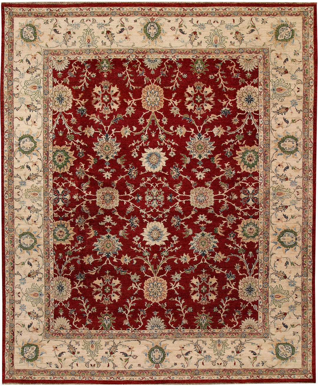 Dark Red Ziegler 7' 9 x 9' 7 - No. 66374 - ALRUG Rug Store