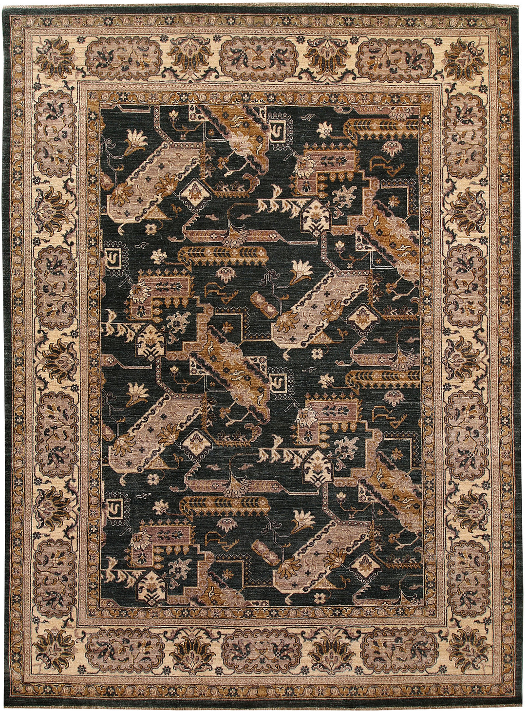 Dim Grey Ziegler 7' 9 x 10' 1 - No. 66390 - ALRUG Rug Store