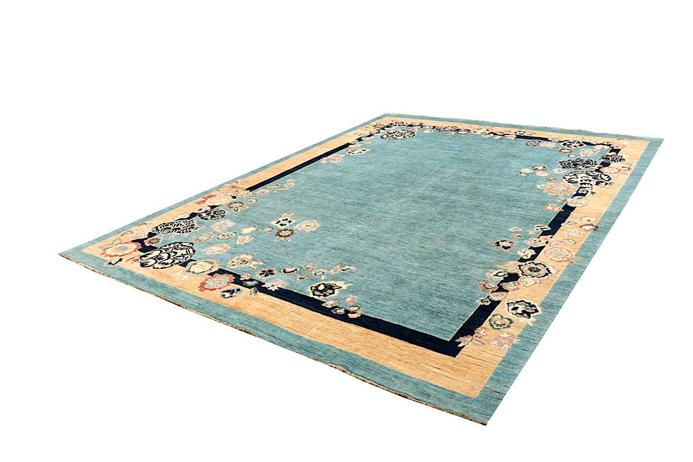 Cadet Blue Ziegler 8' 11 x 11' 11 - No. 66393 - ALRUG Rug Store