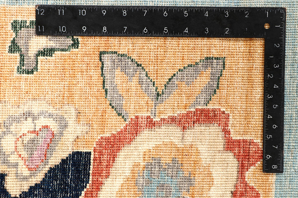 Cadet Blue Ziegler 8' 11 x 11' 11 - No. 66393 - ALRUG Rug Store